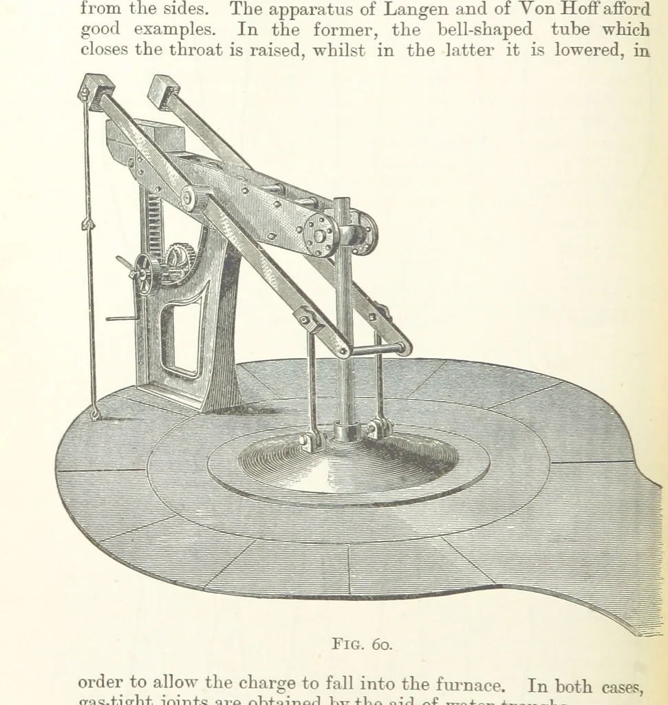 An illustration from An Introduction to the Study of Metallurgy, etc, 1891, leaf 218