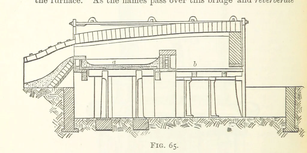 An illustration from An Introduction to the Study of Metallurgy, etc, 1891, leaf 224