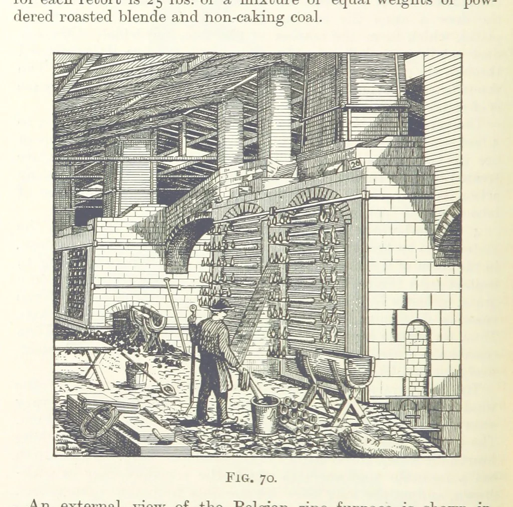 An illustration from An Introduction to the Study of Metallurgy, etc, 1891, leaf 236