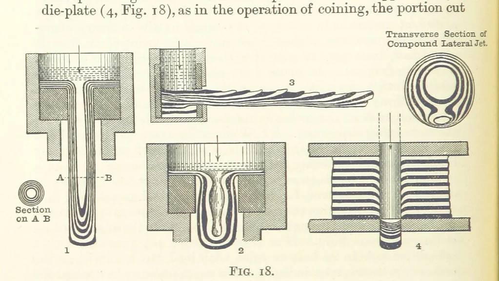 An illustration from An Introduction to the Study of Metallurgy, etc, 1891, leaf 58