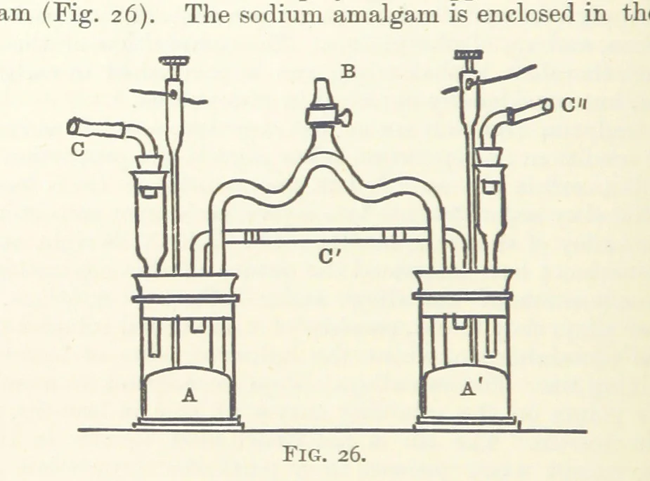 An illustration from An Introduction to the Study of Metallurgy, etc, 1891, leaf 84