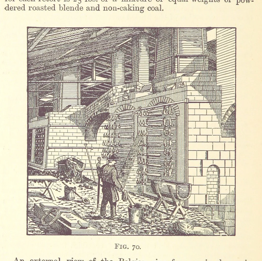 An illustration from An Introduction to the Study of Metallurgy, etc, 1894, leaf 288