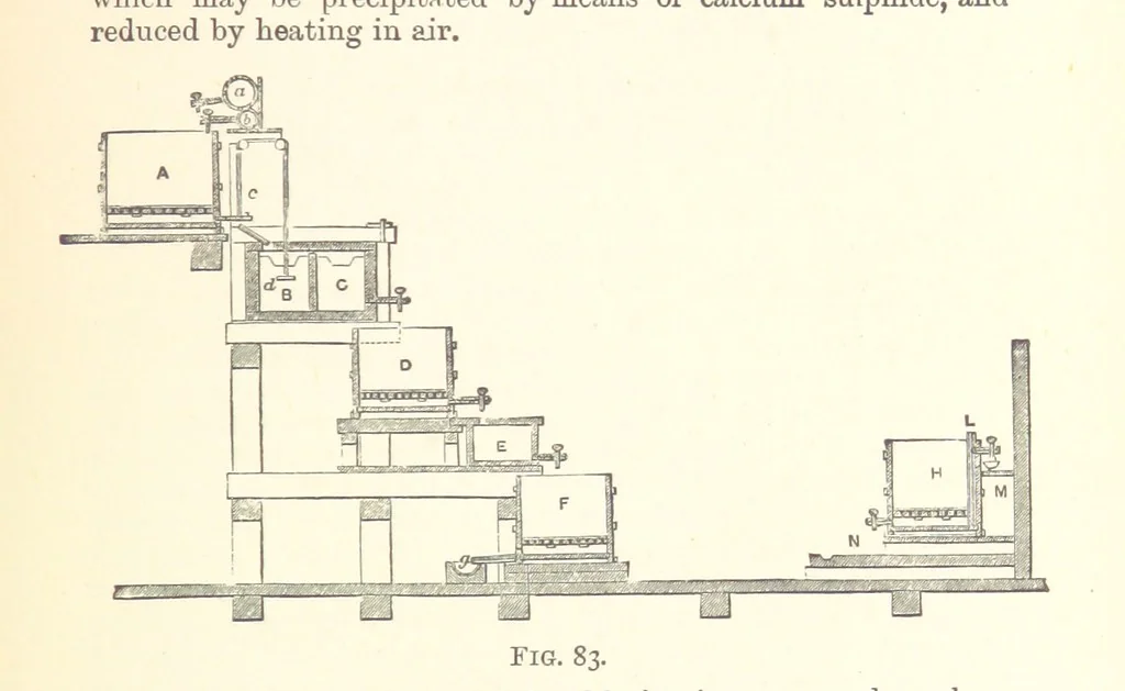 An illustration from An Introduction to the Study of Metallurgy, etc, 1894, leaf 365