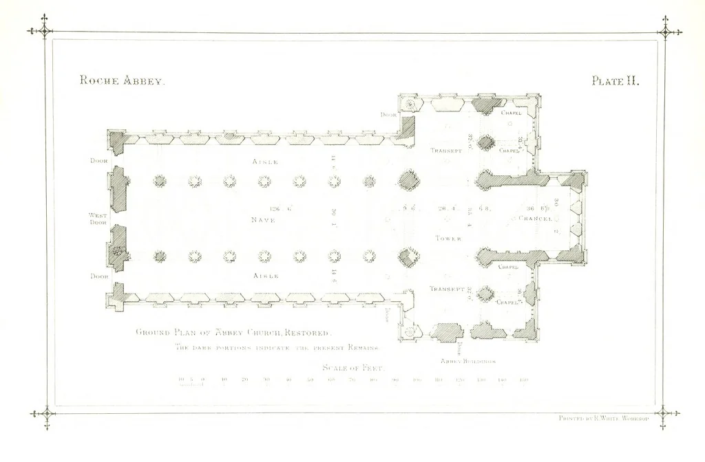 An illustration from The History of Roche Abbey (Yorkshire), from its foundation to its dissolution. L.P, 1870, leaf 25