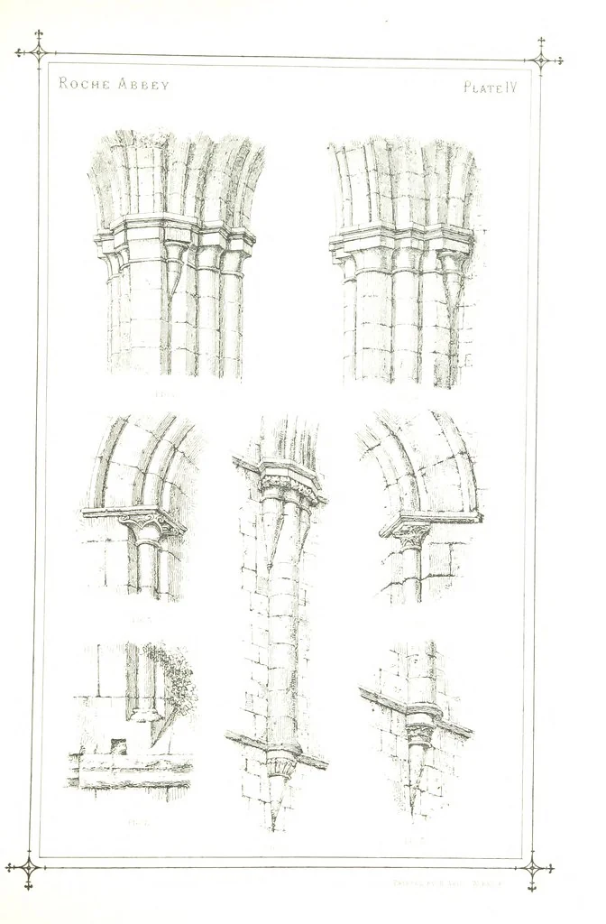 An illustration from The History of Roche Abbey (Yorkshire), from its foundation to its dissolution. L.P, 1870, leaf 29