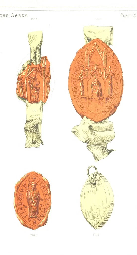 An illustration from The History of Roche Abbey (Yorkshire), from its foundation to its dissolution. L.P, 1870, leaf 41