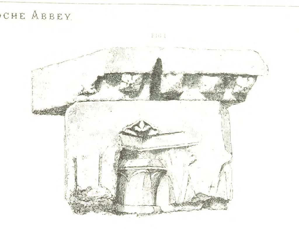 An illustration from The History of Roche Abbey (Yorkshire), from its foundation to its dissolution. L.P, 1870, leaf 43