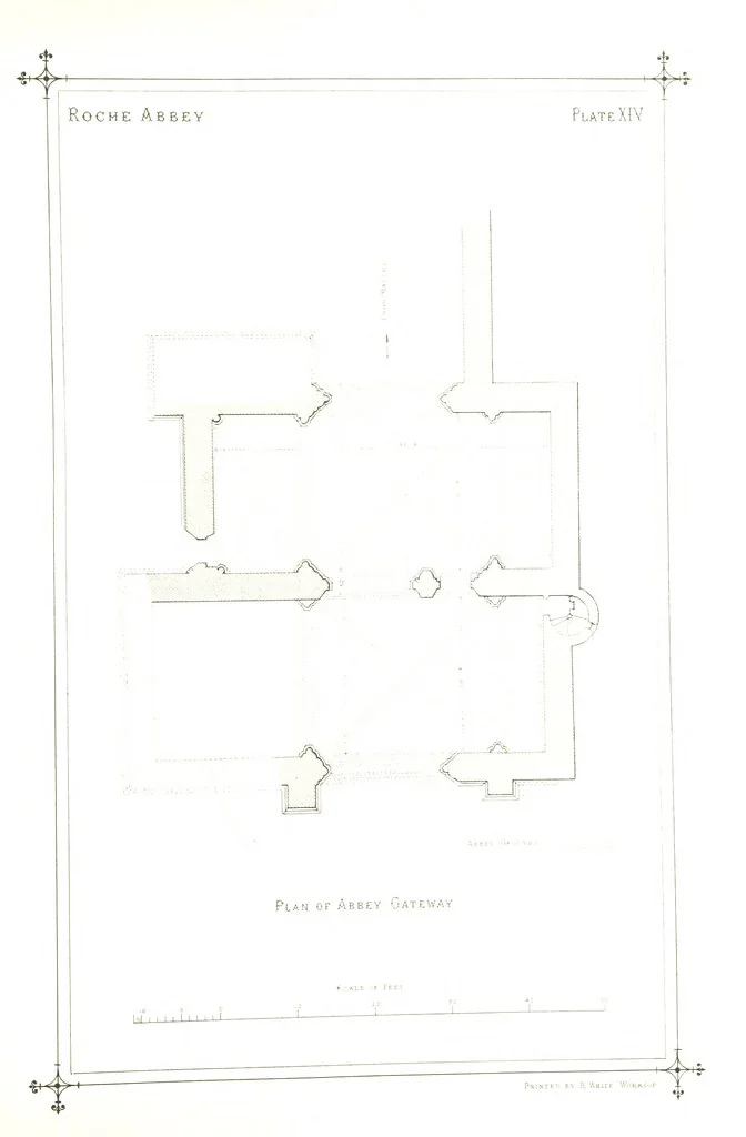 An illustration from The History of Roche Abbey (Yorkshire), from its foundation to its dissolution. L.P, 1870, leaf 49