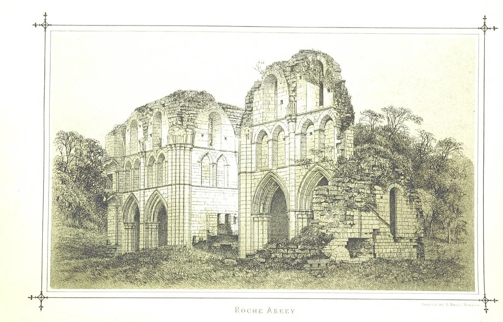 An illustration from The History of Roche Abbey (Yorkshire), from its foundation to its dissolution. L.P, 1870, leaf 8