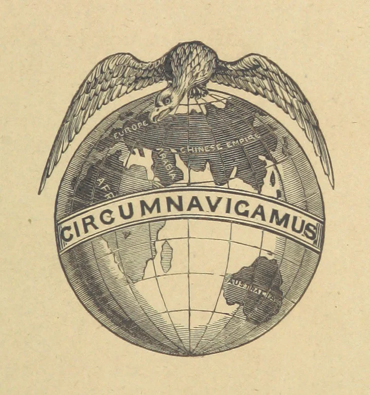 An illustration from The Cruise round the World of the Flying Squadron 1869-1870, under the command of Rear Admiral G. T. Phipps-Hornby. (Compiled by J. B., with the assistance of Henry Cavendish.) [With plates and a map, 1871, leaf 9