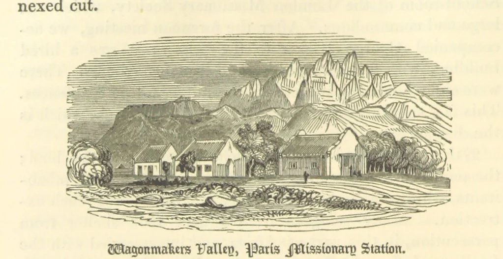 An illustration from A Narrative of a Visit to the Mauritius and South Africa ... Illustrated by two maps, sixteen etchings and twenty-eight wood-cuts, 1844, leaf 672