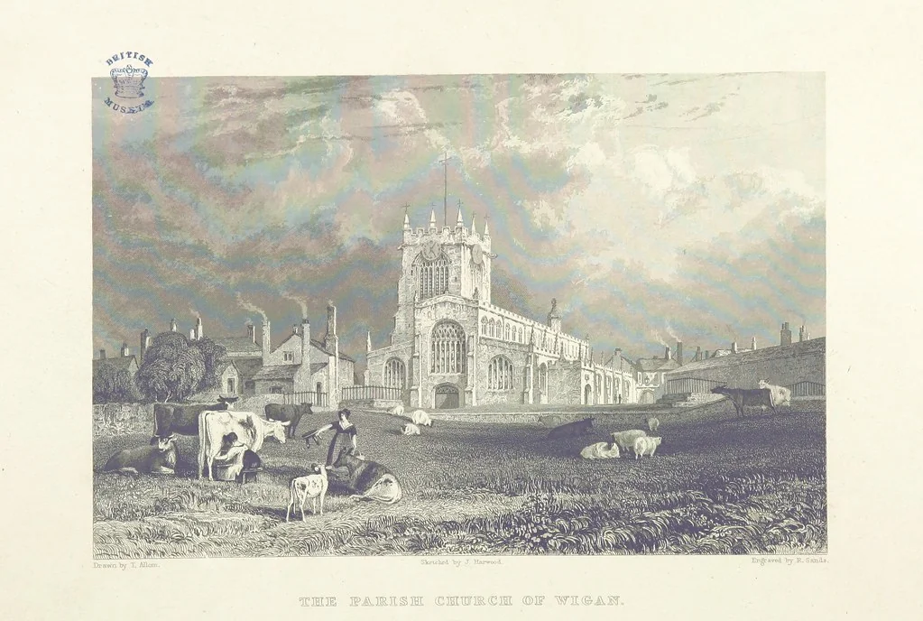 An illustration from History of the County Palatine and Duchy of Lancaster ... The biographical department by W. R. Whatton, Esq. (History of the cotton manufacture [by Edward Baines Jun.]) [With plates, 1836, leaf 624