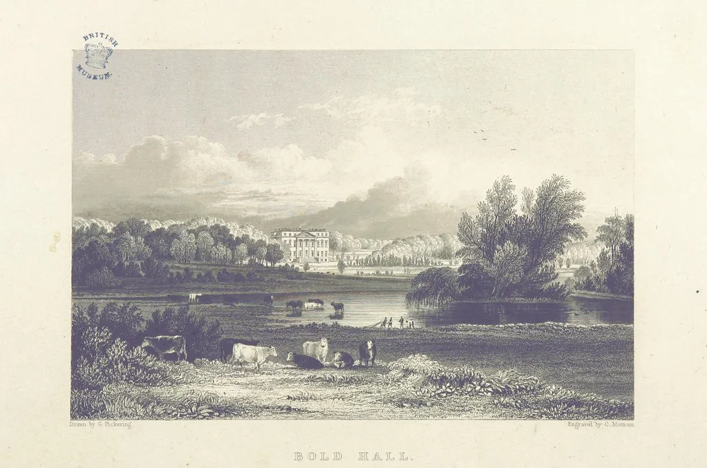 An illustration from History of the County Palatine and Duchy of Lancaster ... The biographical department by W. R. Whatton, Esq. (History of the cotton manufacture [by Edward Baines Jun.]) [With plates, 1836, leaf 828