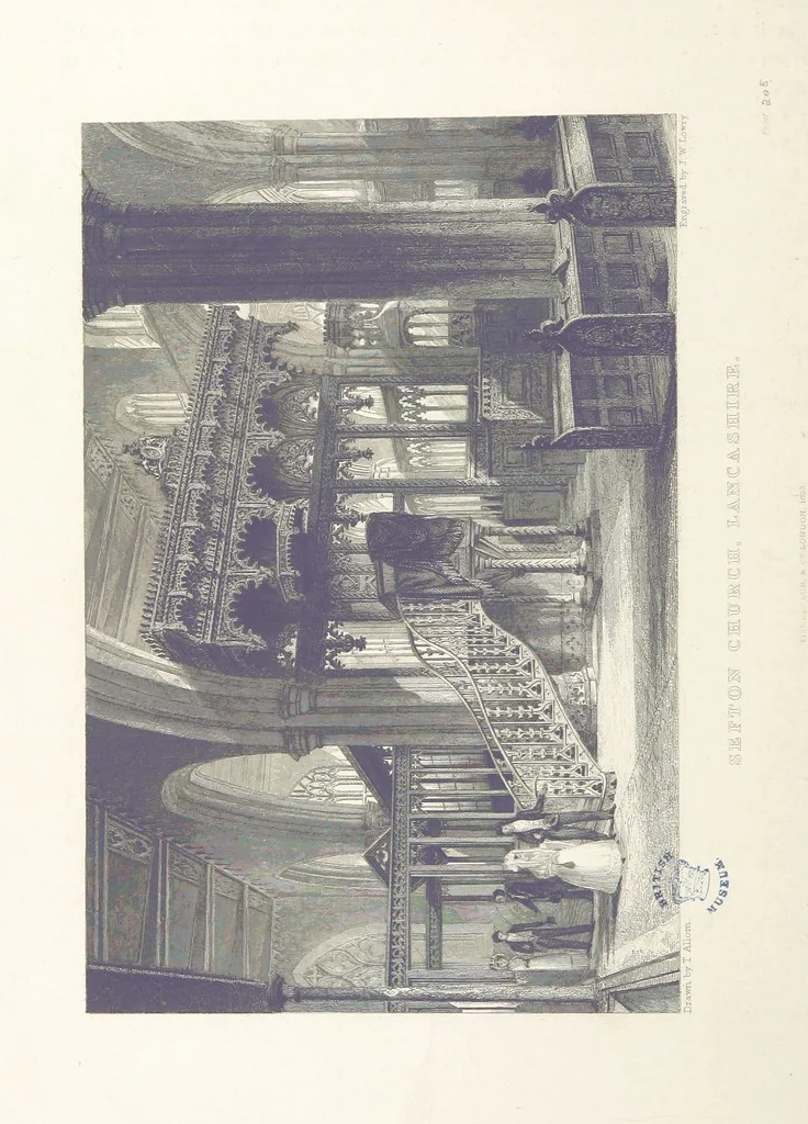 An illustration from History of the County Palatine and Duchy of Lancaster ... The biographical department by W. R. Whatton, Esq. (History of the cotton manufacture [by Edward Baines Jun.]) [With plates, 1836, leaf 242