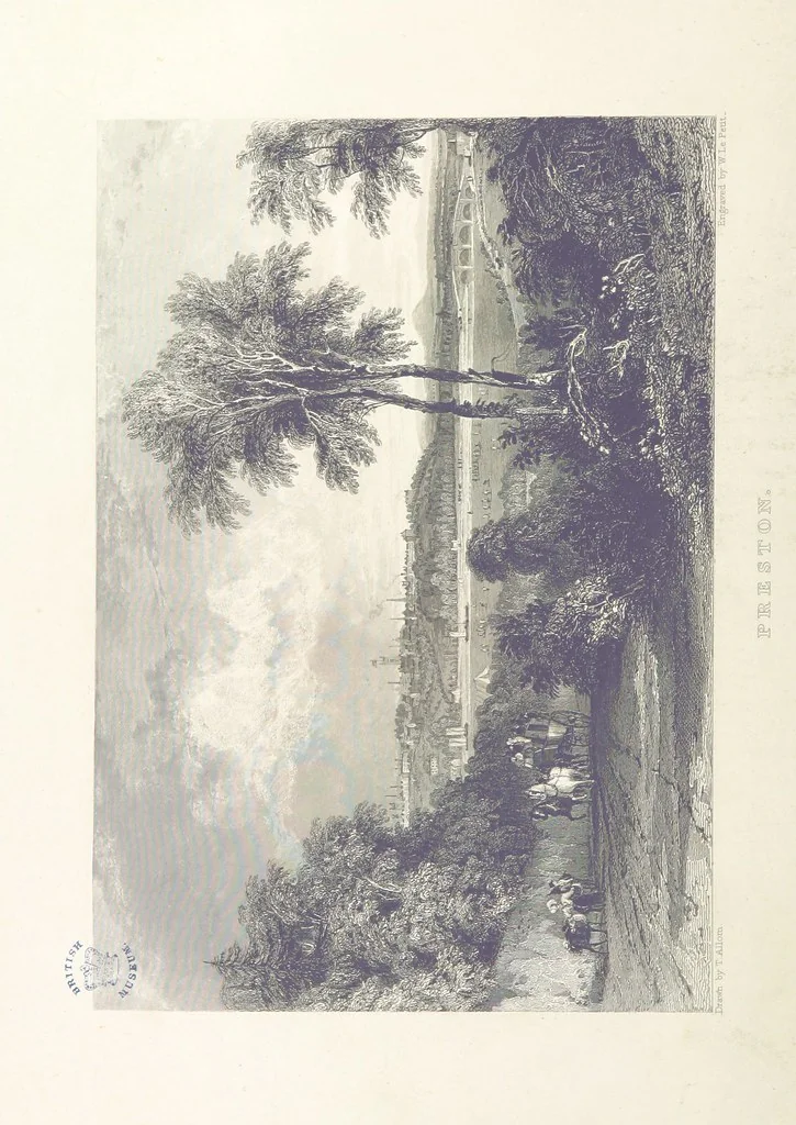 An illustration from History of the County Palatine and Duchy of Lancaster ... The biographical department by W. R. Whatton, Esq. (History of the cotton manufacture [by Edward Baines Jun.]) [With plates, 1836, leaf 336