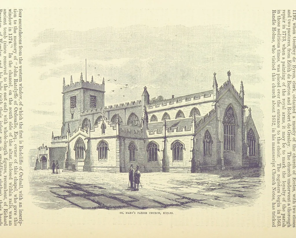 An illustration from History of the County Palatine and Duchy of Lancaster ... The biographical department by W. R. Whatton, Esq. (History of the cotton manufacture [by Edward Baines Jun.]) [With plates, 1888, leaf 262