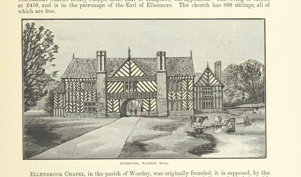 An illustration from History of the County Palatine and Duchy of Lancaster ... The biographical department by W. R. Whatton, Esq. (History of the cotton manufacture [by Edward Baines Jun.]) [With plates, 1888, leaf 311