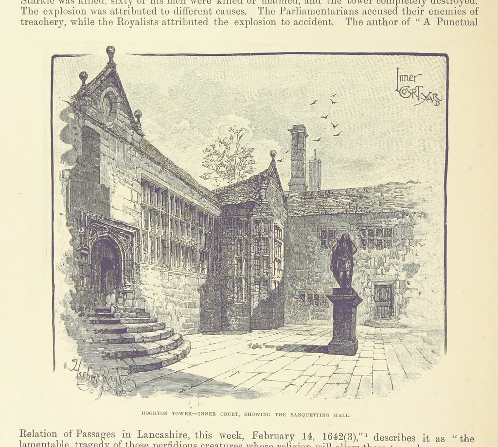 An illustration from History of the County Palatine and Duchy of Lancaster ... The biographical department by W. R. Whatton, Esq. (History of the cotton manufacture [by Edward Baines Jun.]) [With plates, 1888, leaf 196