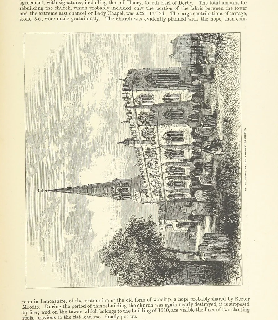 An illustration from History of the County Palatine and Duchy of Lancaster ... The biographical department by W. R. Whatton, Esq. (History of the cotton manufacture [by Edward Baines Jun.]) [With plates, 1888, leaf 243