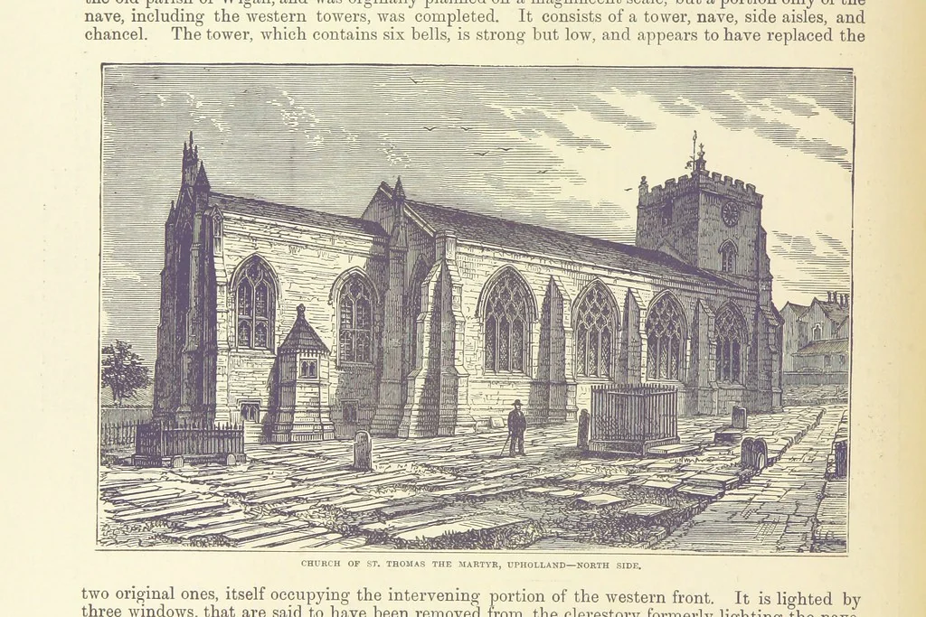 An illustration from History of the County Palatine and Duchy of Lancaster ... The biographical department by W. R. Whatton, Esq. (History of the cotton manufacture [by Edward Baines Jun.]) [With plates, 1888, leaf 318