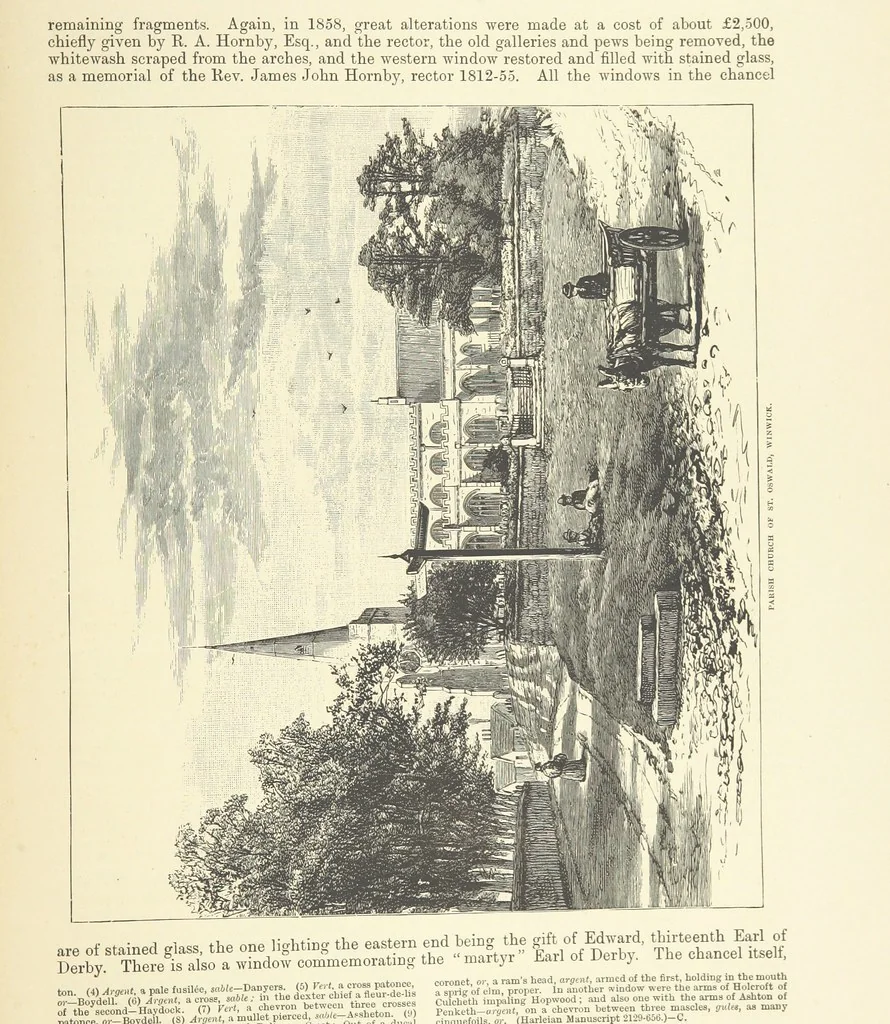 An illustration from History of the County Palatine and Duchy of Lancaster ... The biographical department by W. R. Whatton, Esq. (History of the cotton manufacture [by Edward Baines Jun.]) [With plates, 1888, leaf 381