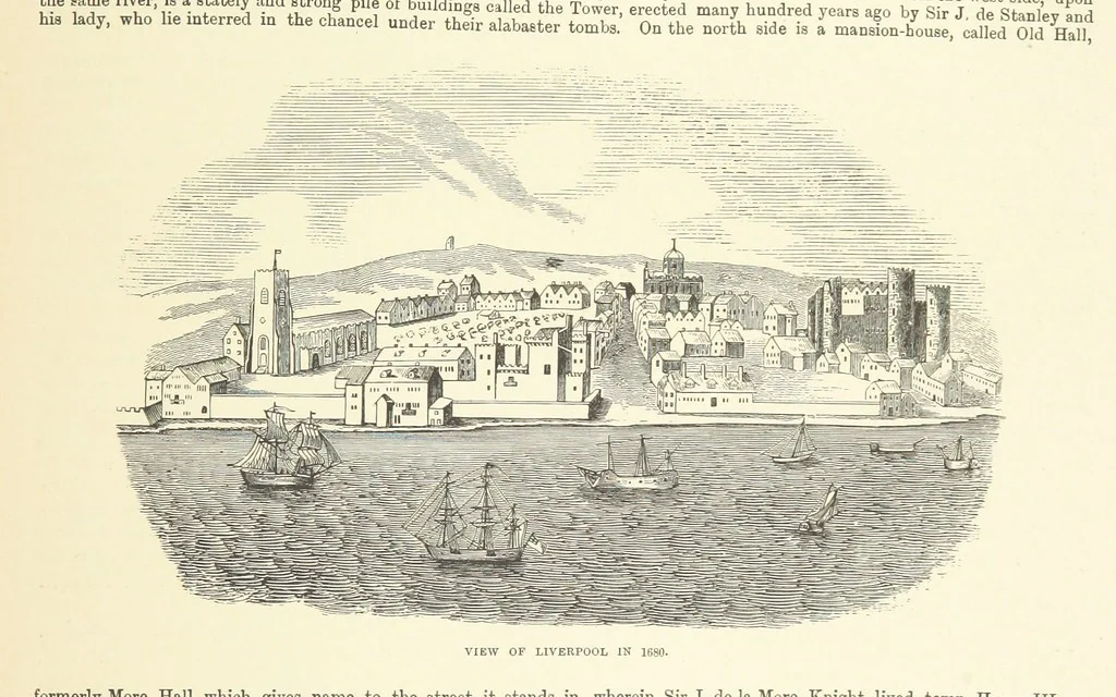 An illustration from History of the County Palatine and Duchy of Lancaster ... The biographical department by W. R. Whatton, Esq. (History of the cotton manufacture [by Edward Baines Jun.]) [With plates, 1888, leaf 145
