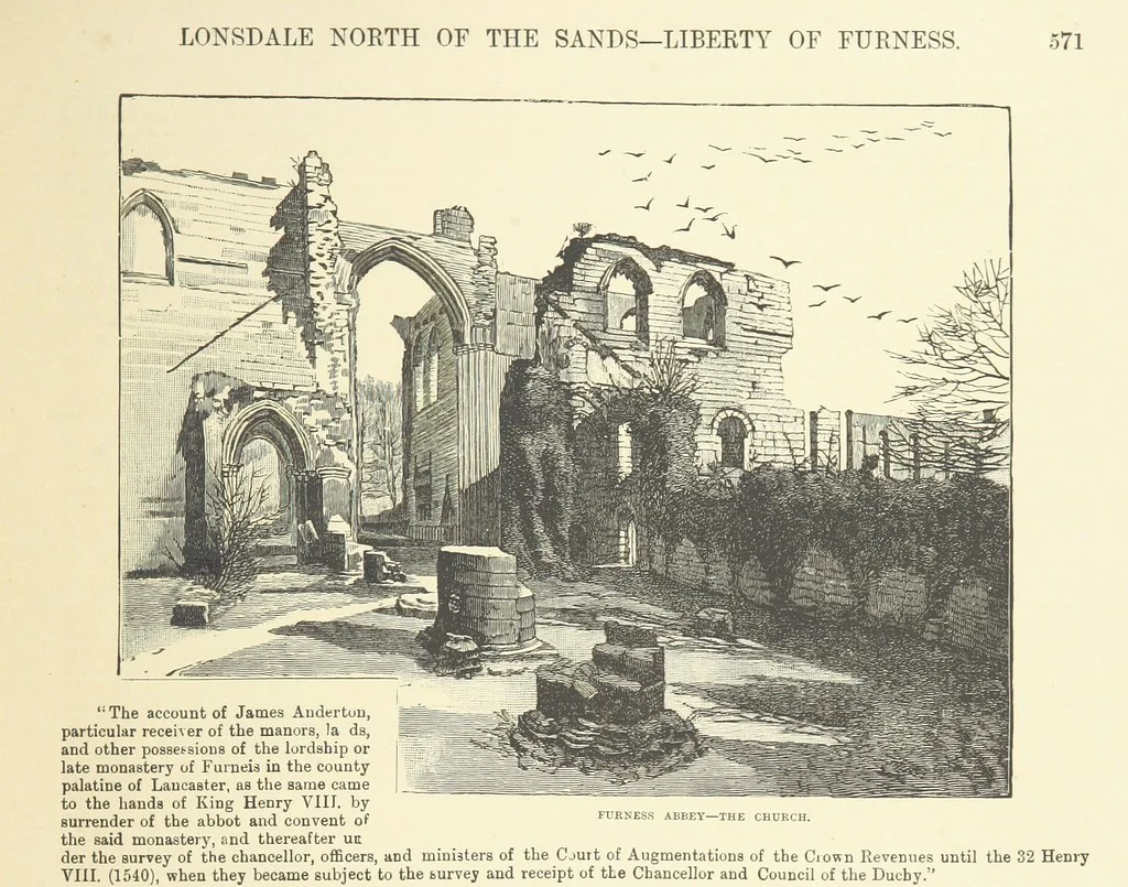 An illustration from History of the County Palatine and Duchy of Lancaster ... The biographical department by W. R. Whatton, Esq. (History of the cotton manufacture [by Edward Baines Jun.]) [With plates, 1888, leaf 587