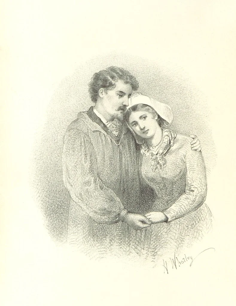 An illustration from Quiet War Scenes. Poems and translations. With eight illustrations ... by H. Whatley, 1879, leaf 10