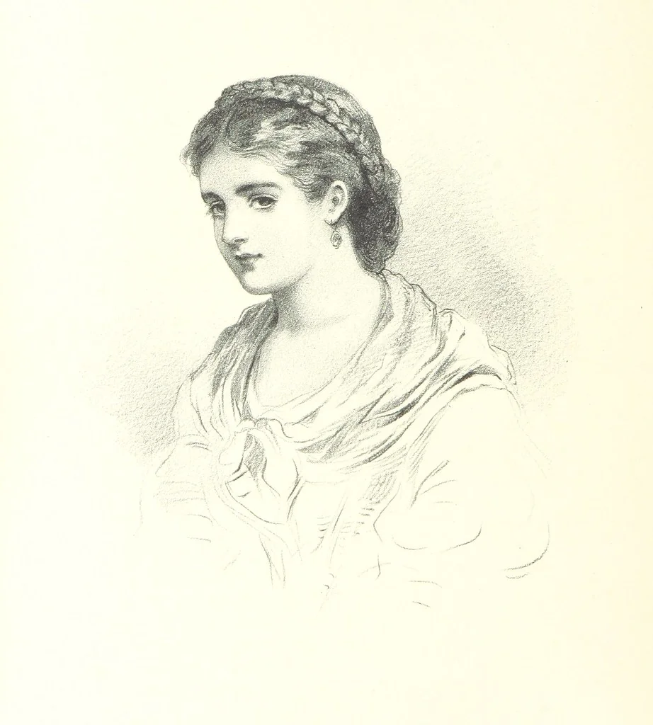 An illustration from Quiet War Scenes. Poems and translations. With eight illustrations ... by H. Whatley, 1879, leaf 70