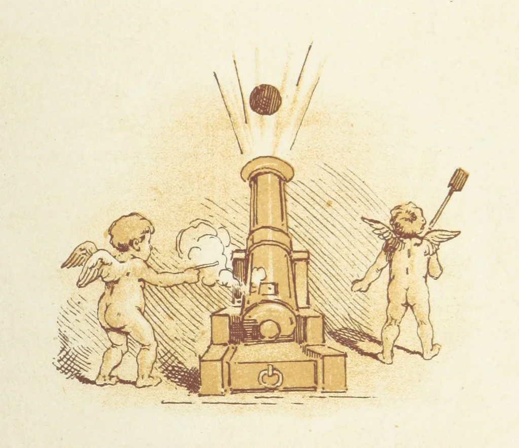 An illustration from The Merry Ballads of the Olden Time, illustrated in pictures & rhyme, 1880, leaf 109