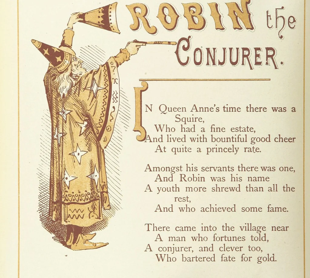 An illustration from The Merry Ballads of the Olden Time, illustrated in pictures & rhyme, 1880, leaf 112