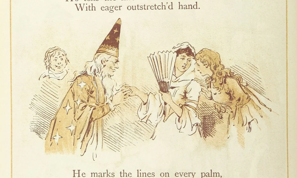 An illustration from The Merry Ballads of the Olden Time, illustrated in pictures & rhyme, 1880, leaf 114