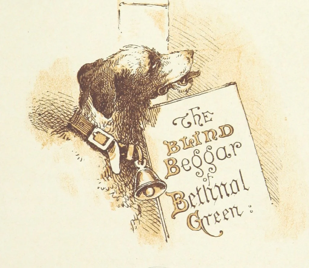An illustration from The Merry Ballads of the Olden Time, illustrated in pictures & rhyme, 1880, leaf 131