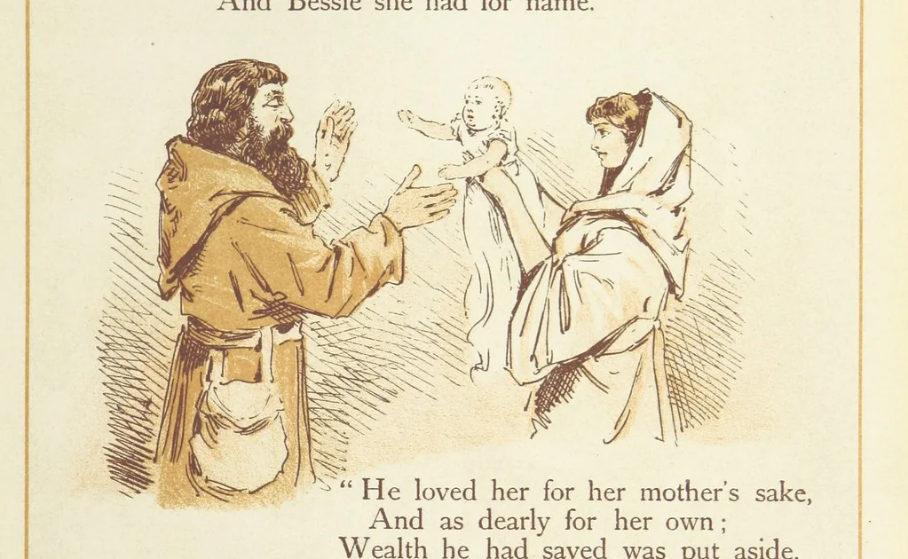 An illustration from The Merry Ballads of the Olden Time, illustrated in pictures & rhyme, 1880, leaf 147