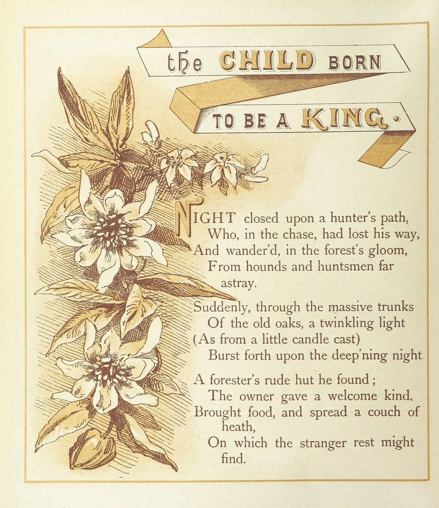 An illustration from The Merry Ballads of the Olden Time, illustrated in pictures & rhyme, 1880, leaf 152