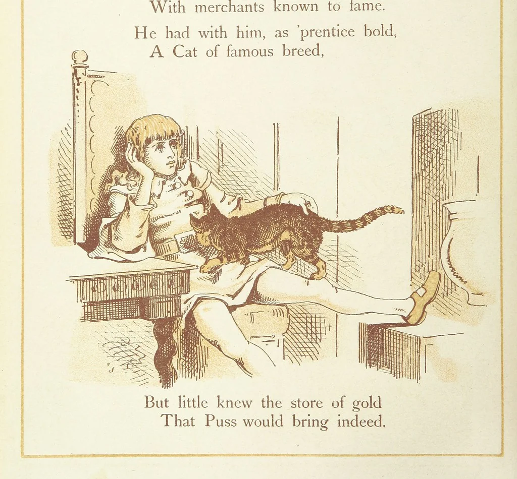 An illustration from The Merry Ballads of the Olden Time, illustrated in pictures & rhyme, 1880, leaf 36