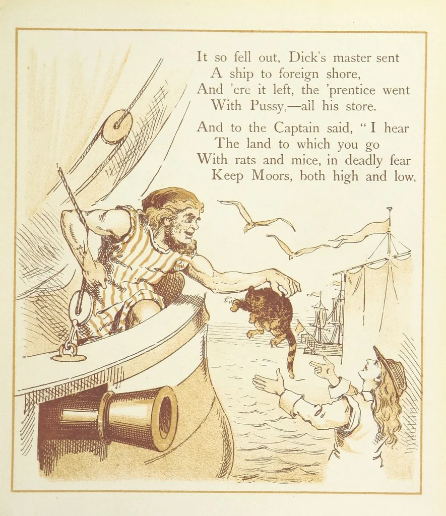 An illustration from The Merry Ballads of the Olden Time, illustrated in pictures & rhyme, 1880, leaf 37