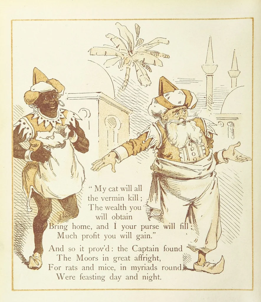 An illustration from The Merry Ballads of the Olden Time, illustrated in pictures & rhyme, 1880, leaf 38