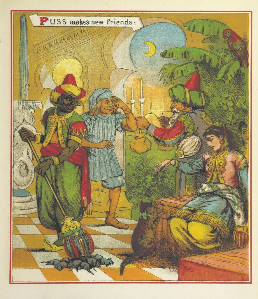 An illustration from The Merry Ballads of the Olden Time, illustrated in pictures & rhyme, 1880, leaf 41