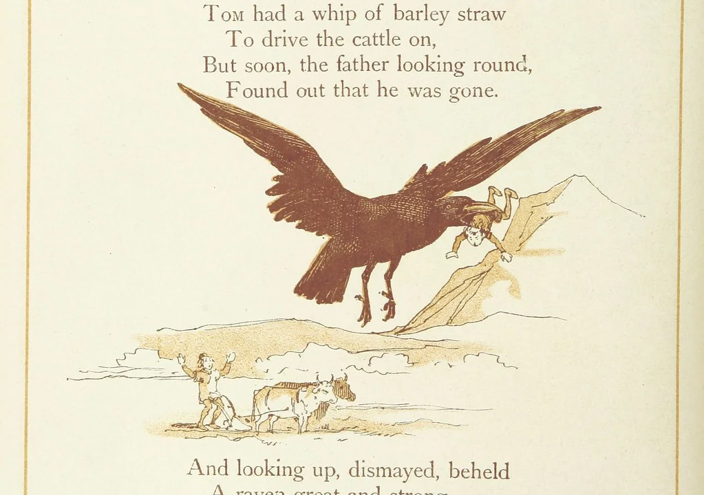 An illustration from The Merry Ballads of the Olden Time, illustrated in pictures & rhyme, 1880, leaf 58