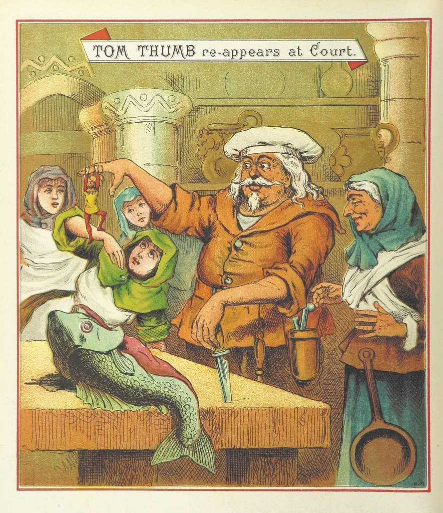 An illustration from The Merry Ballads of the Olden Time, illustrated in pictures & rhyme, 1880, leaf 60