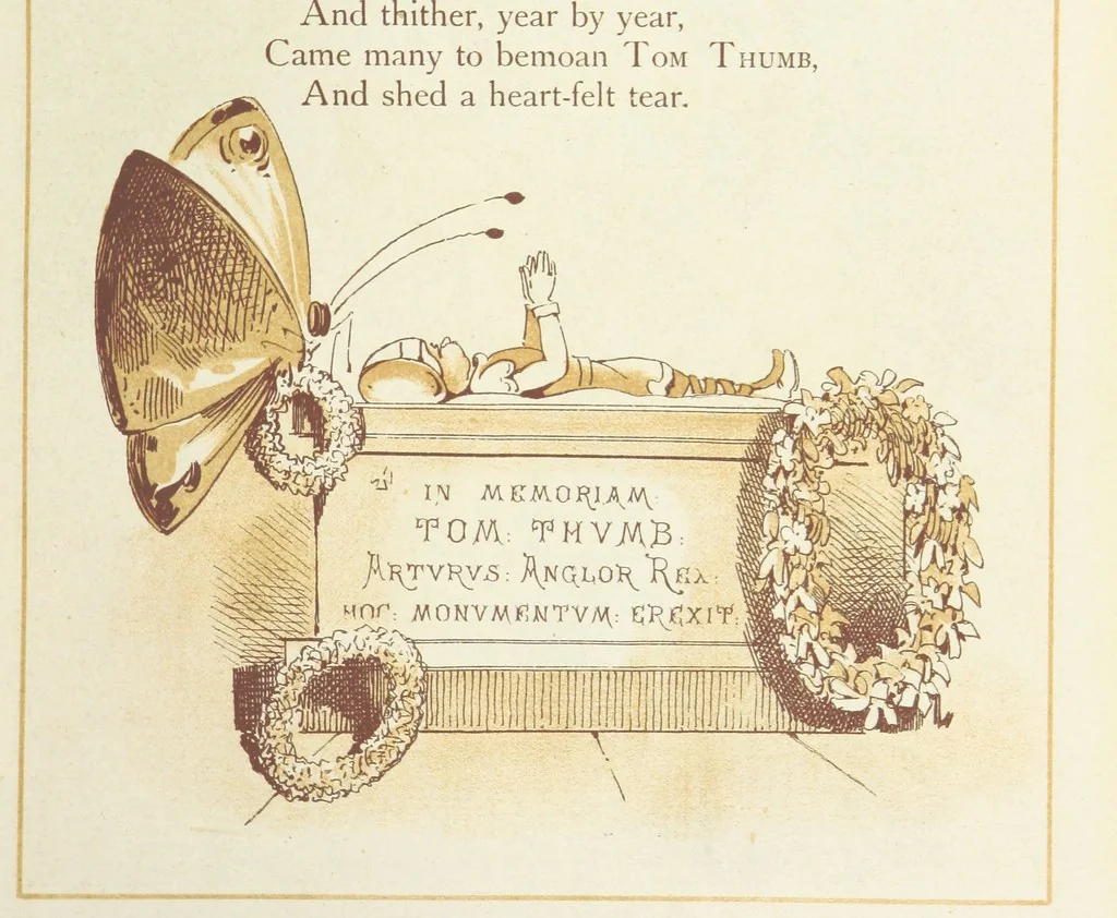 An illustration from The Merry Ballads of the Olden Time, illustrated in pictures & rhyme, 1880, leaf 69