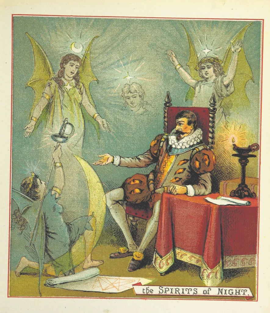An illustration from The Merry Ballads of the Olden Time, illustrated in pictures & rhyme, 1880, leaf 93