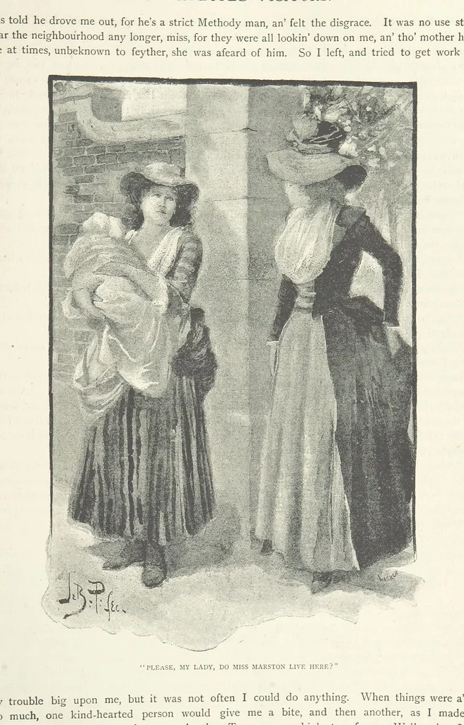 An illustration from The Lumley Wood Mystery ... Illustrated by J. B. Partridge, 1890, leaf 61