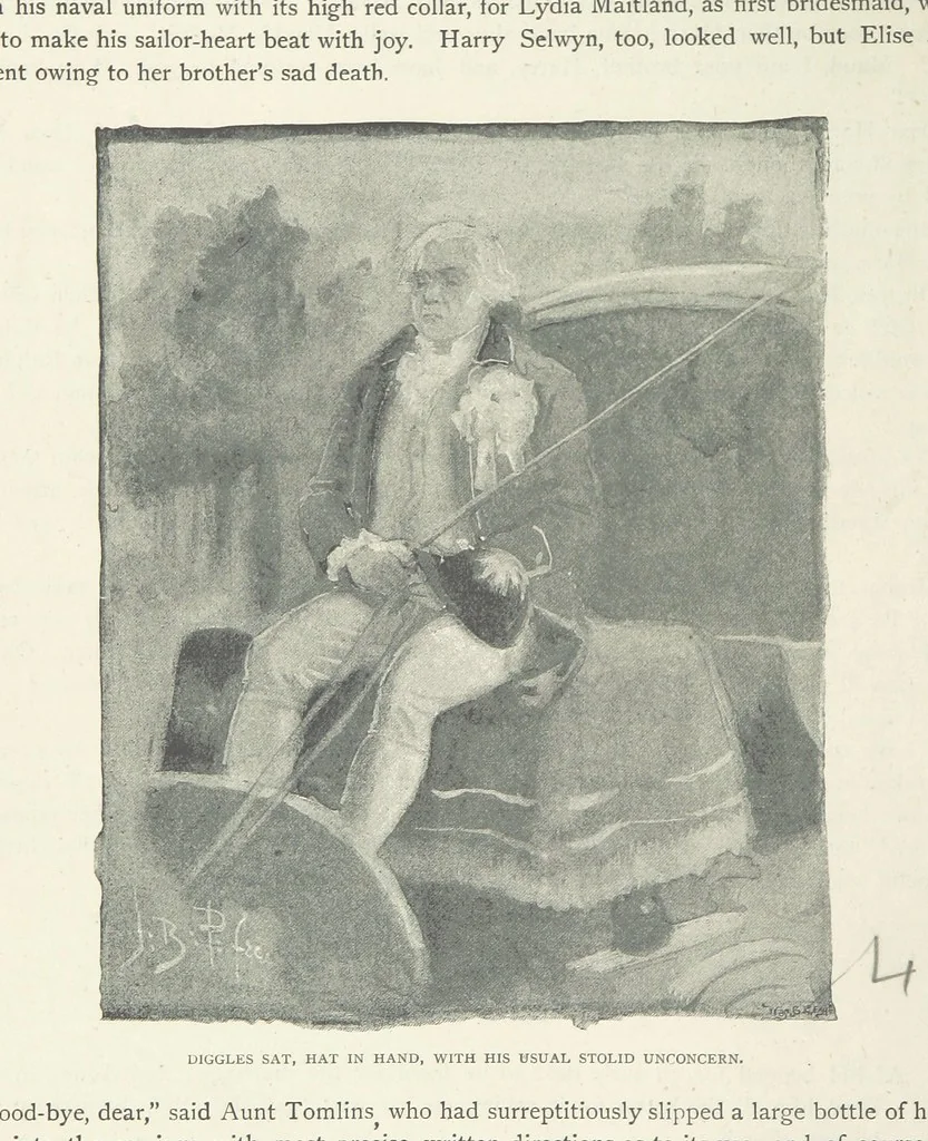 An illustration from The Lumley Wood Mystery ... Illustrated by J. B. Partridge, 1890, leaf 94