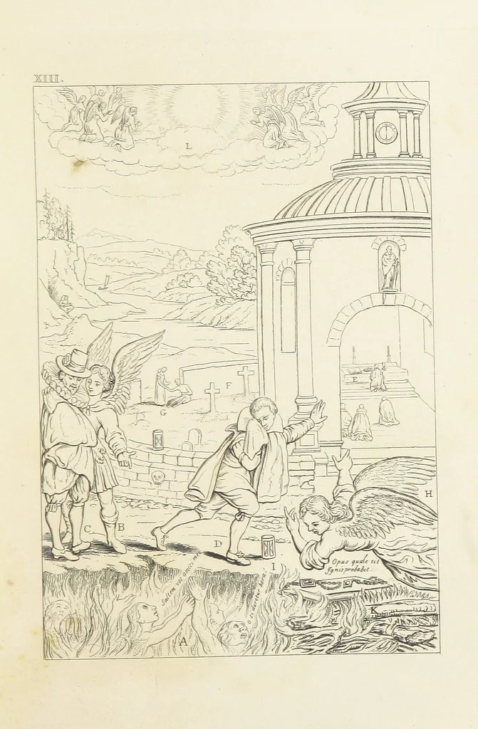 An illustration from The Baptistery ... By the author of “The Cathedral” [i.e. Isaac Williams]. Third edition, 1846, leaf 221