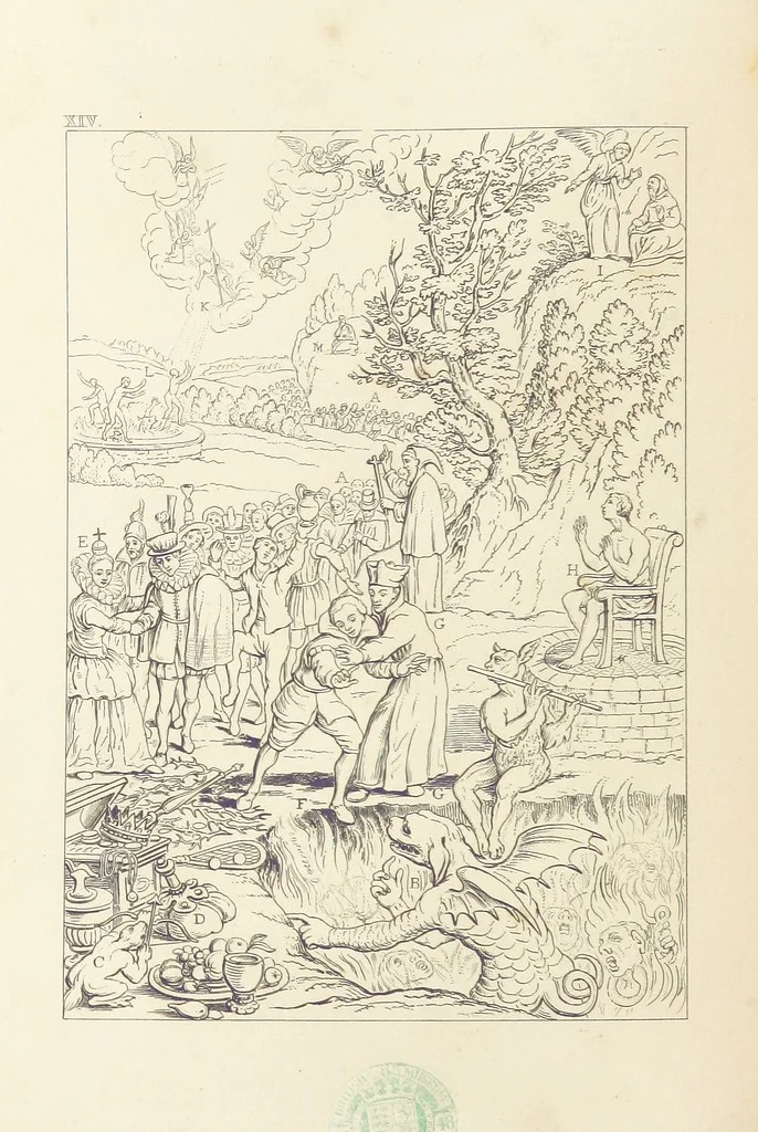 An illustration from The Baptistery ... By the author of “The Cathedral” [i.e. Isaac Williams]. Third edition, 1846, leaf 238