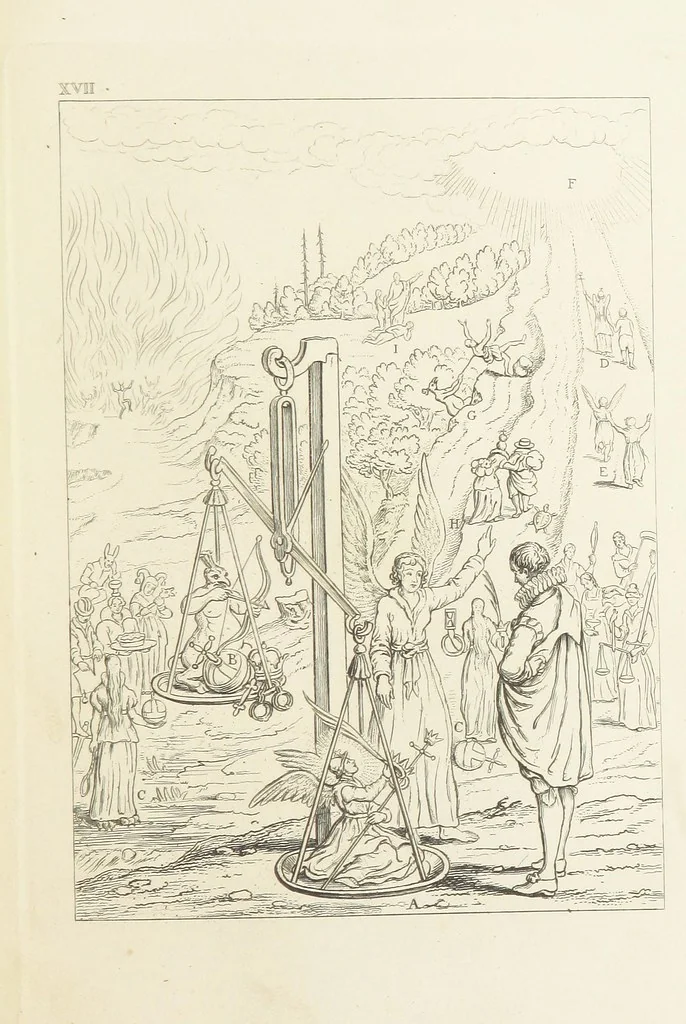 An illustration from The Baptistery ... By the author of “The Cathedral” [i.e. Isaac Williams]. Third edition, 1846, leaf 277