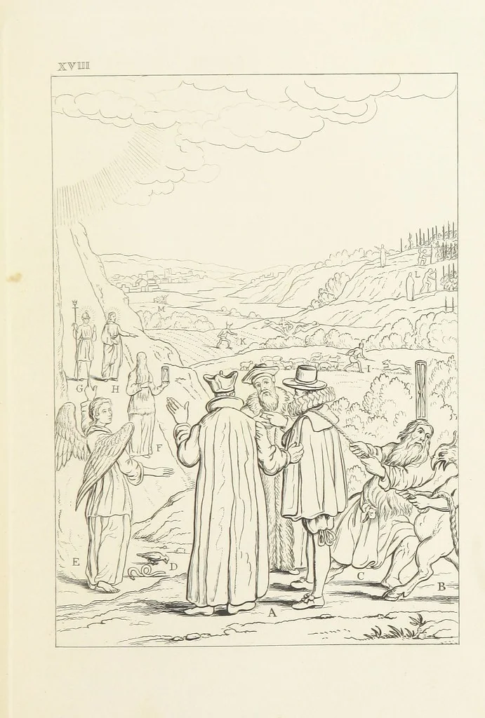 An illustration from The Baptistery ... By the author of “The Cathedral” [i.e. Isaac Williams]. Third edition, 1846, leaf 289