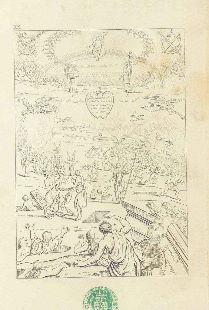 An illustration from The Baptistery ... By the author of “The Cathedral” [i.e. Isaac Williams]. Third edition, 1846, leaf 314